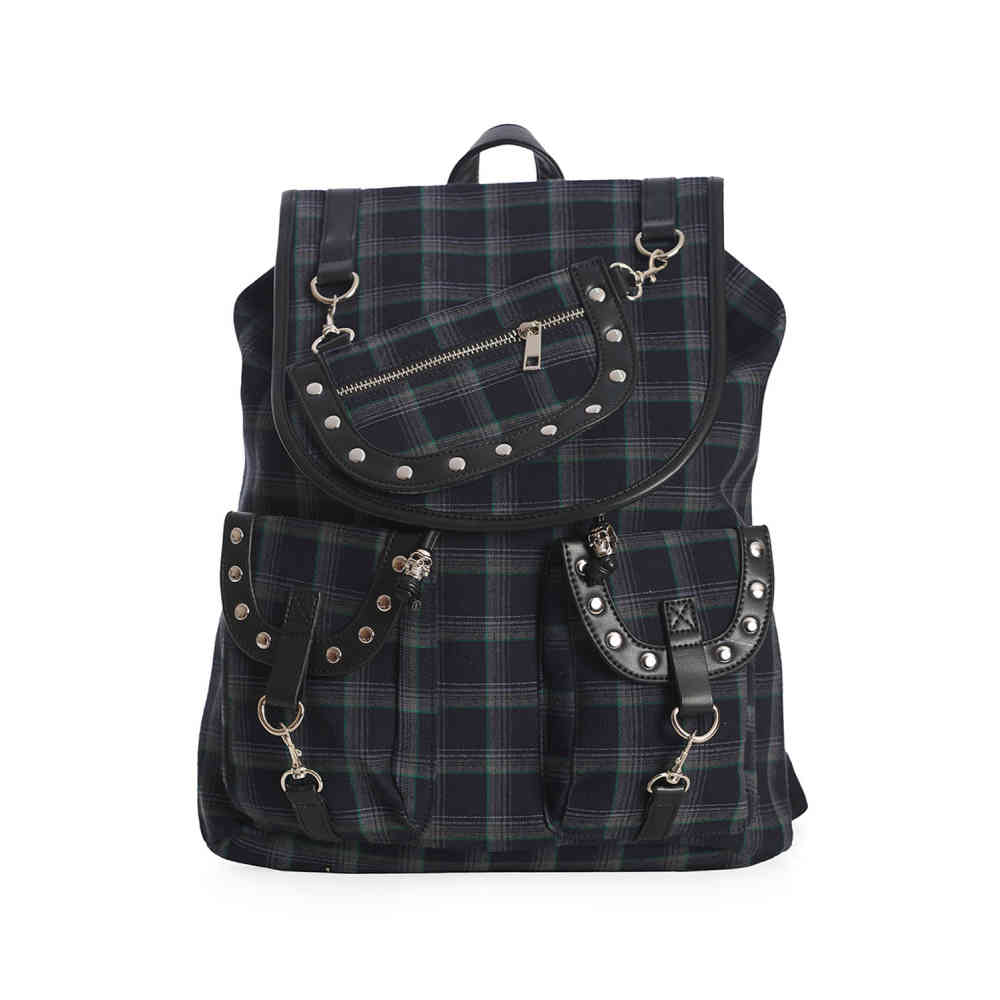 Banned Alternative Red Tartan Yamy Backpack main image 1